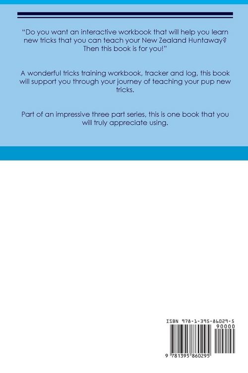 Produktbild: New Zealand Huntaway Tricks Training. New Zealand Huntaway Tricks & Games Training Tracker & Workbook. Includes