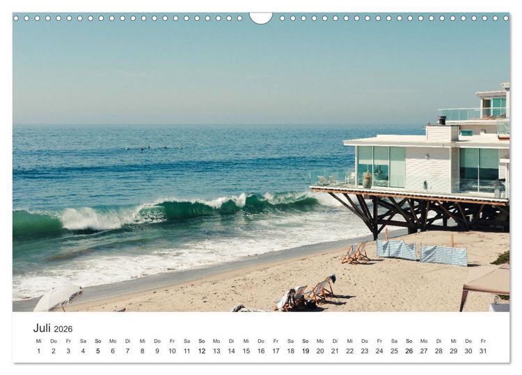 Produktbild: Am Strand von Malibu (Wandkalender 2026 DIN A3 quer), CALVENDO Monatskalender