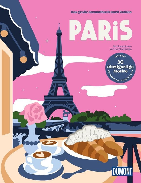 Produktbild: Paris - Das gro&szlig;e Ausmalbuch nach Zahlen