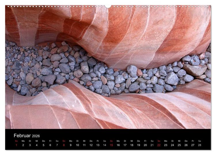 Produktbild: Sand und Stein 2026 (Wandkalender 2026 DIN A2 quer), CALVENDO Monatskalender