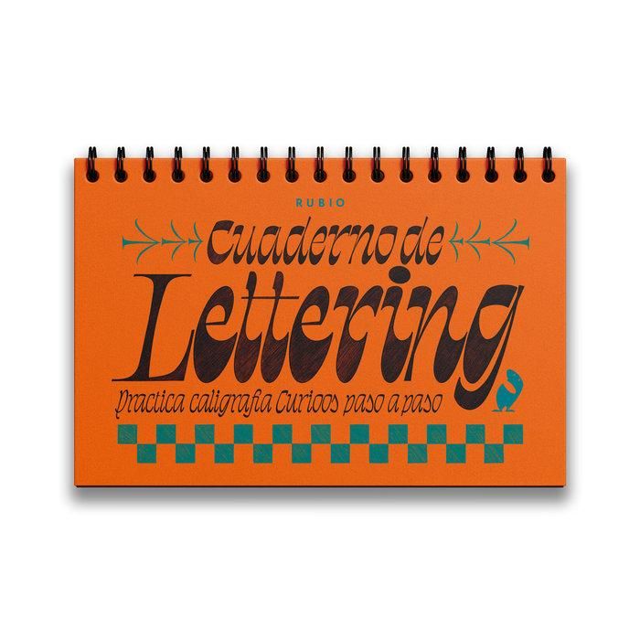 Produktbild: Cuaderno de lettering : pr&aacute;ctica caligraf&iacute;a curioso paso a paso