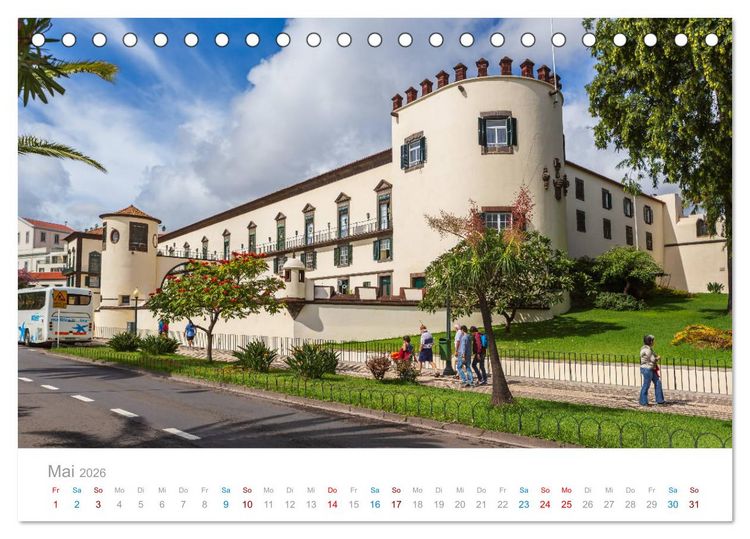 Produktbild: Funchal - Madeiras stolze Hauptstadt (Tischkalender 2026 DIN A5 quer), CALVENDO Monatskalender