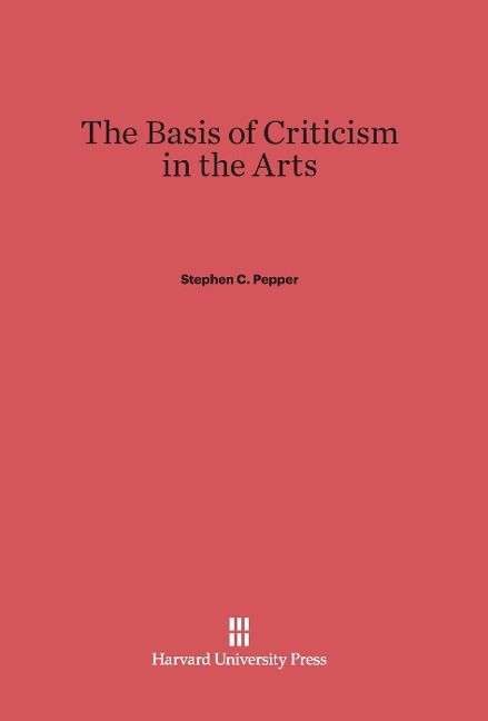 Produktbild: The Basis of Criticism in the Arts