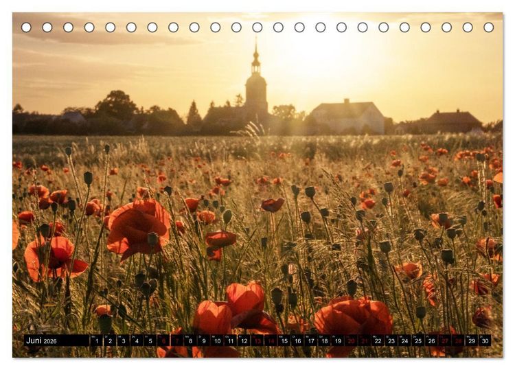 Produktbild: Sachsens Landschaften (Tischkalender 2026 DIN A5 quer), CALVENDO Monatskalender