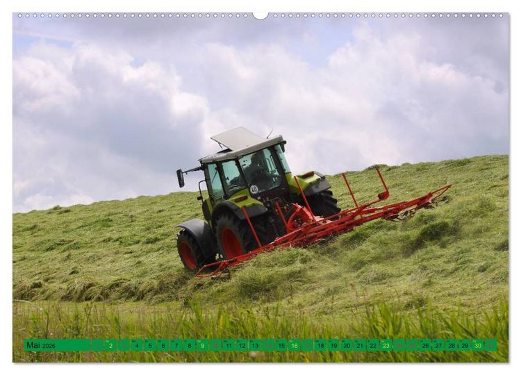 Produktbild: Landwirtschaft - Maschinen im Einsatz (hochwertiger Premium Wandkalender 2026 DIN A2 quer), Kunstdruck in Hochglanz