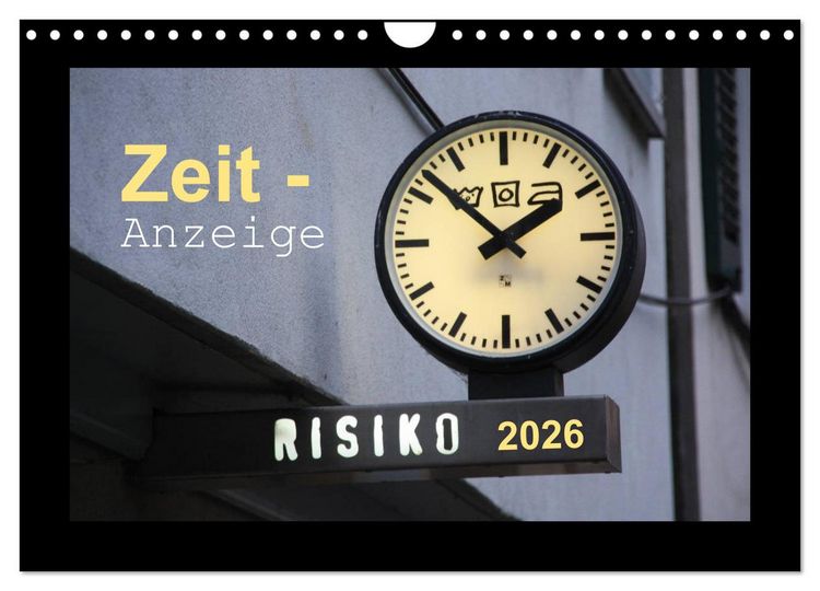 Produktbild: Zeit-Anzeige (Wandkalender 2026 DIN A4 quer), CALVENDO Monatskalender