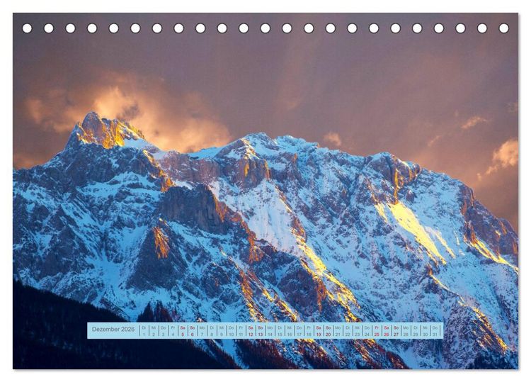Produktbild: Mittenwald rundherum ein Wintertraum (Tischkalender 2026 DIN A5 quer), CALVENDO Monatskalender