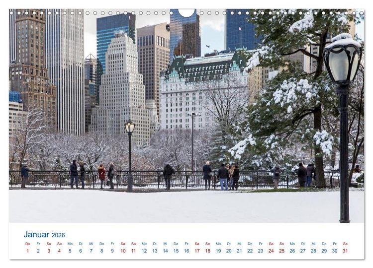 Produktbild: Die New Yorker City (Wandkalender 2026 DIN A3 quer), CALVENDO Monatskalender