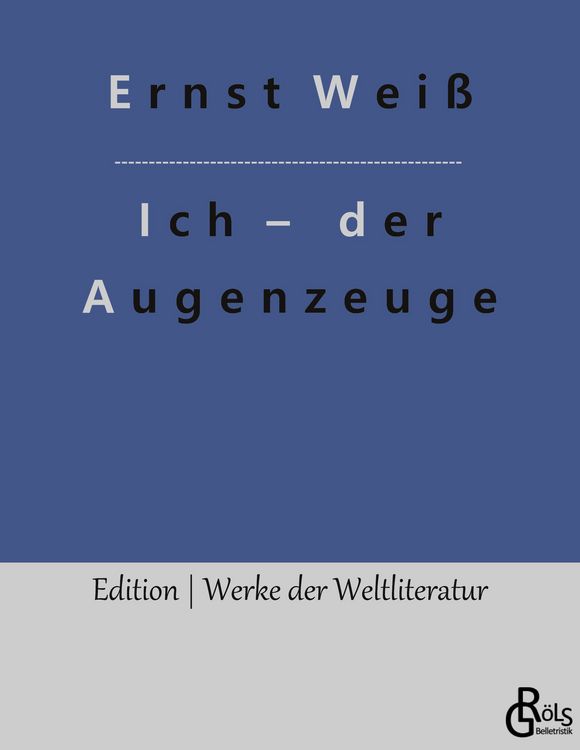Produktbild: Ich &ndash; der Augenzeuge