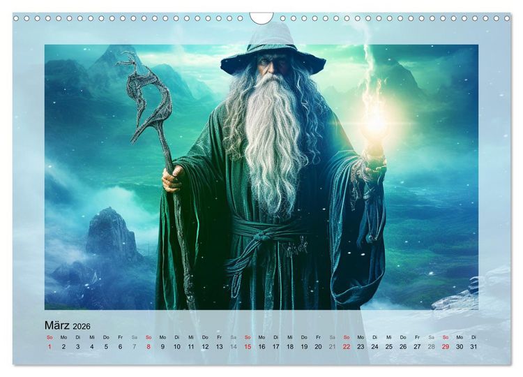 Produktbild: Avalons magische Frauen. Geheimnisvolle und Sagenumwobene Insel (Wandkalender 2026 DIN A3 quer), CALVENDO Monatskalender