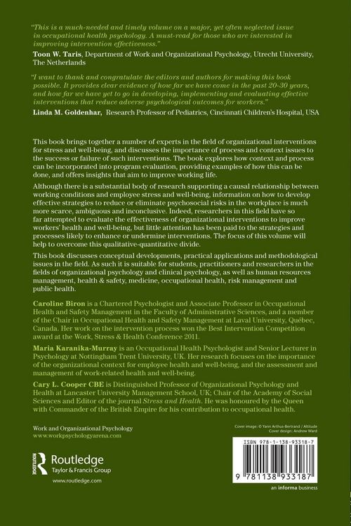 Produktbild: Improving Organizational Interventions For Stress and Well-Being