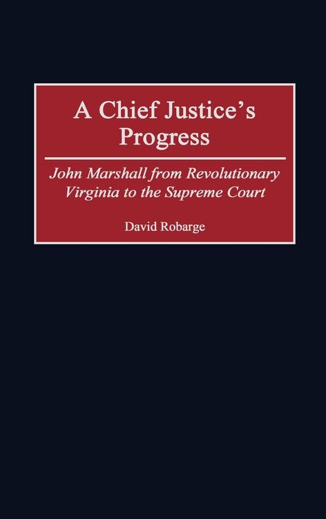 Produktbild: A Chief Justice's Progress