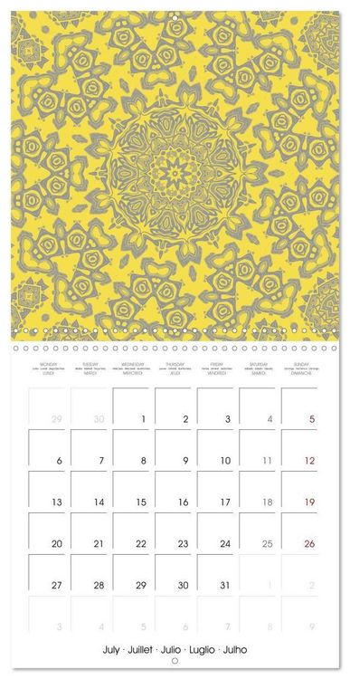 Produktbild: Mandalas Recherche int&eacute;rieure (Calendrier mural carr&eacute; 2026 30x30 cm) Calendrier double avec une page pour vos prises de notes