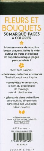 Produktbild: Fleurs et bouquets : 50 marque-pages &agrave; colorier