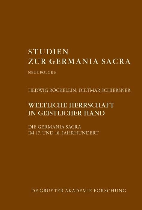 Produktbild: Weltliche Herrschaft in geistlicher Hand