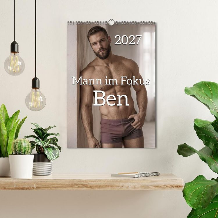 Produktbild: Mann im Fokus - Ben (Wandkalender 2027 DIN A3 hoch), CALVENDO Monatskalender