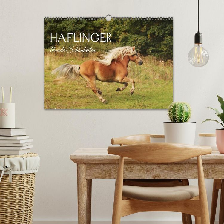 Produktbild: Haflinger - blonde Sch&ouml;nheiten (Wandkalender 2027 DIN A3 quer), CALVENDO Monatskalender