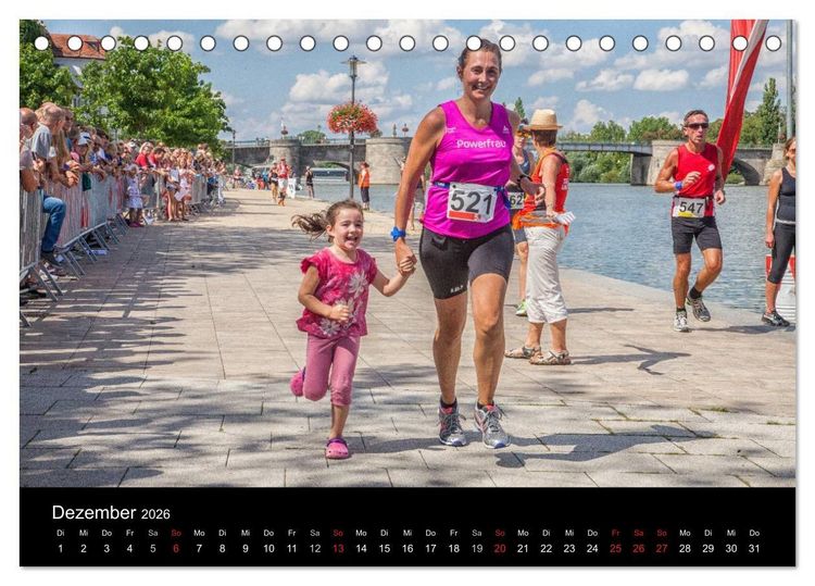 Produktbild: Fascination Triathlon (Tischkalender 2026 DIN A5 quer), CALVENDO Monatskalender