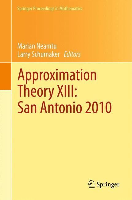 Produktbild: Approximation Theory XIII: San Antonio 2010