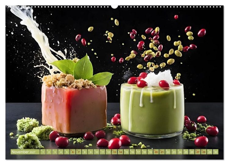 Produktbild: Lifestyle Matcha - Hot und Cool (Wandkalender 2027 DIN A2 quer), CALVENDO Monatskalender