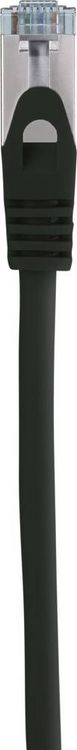 Produktbild: Renkforce RF-5047472 RJ45 Patchkabel CAT 6a S/FTP 10.00m Schwarz Flammwidrig 1St.