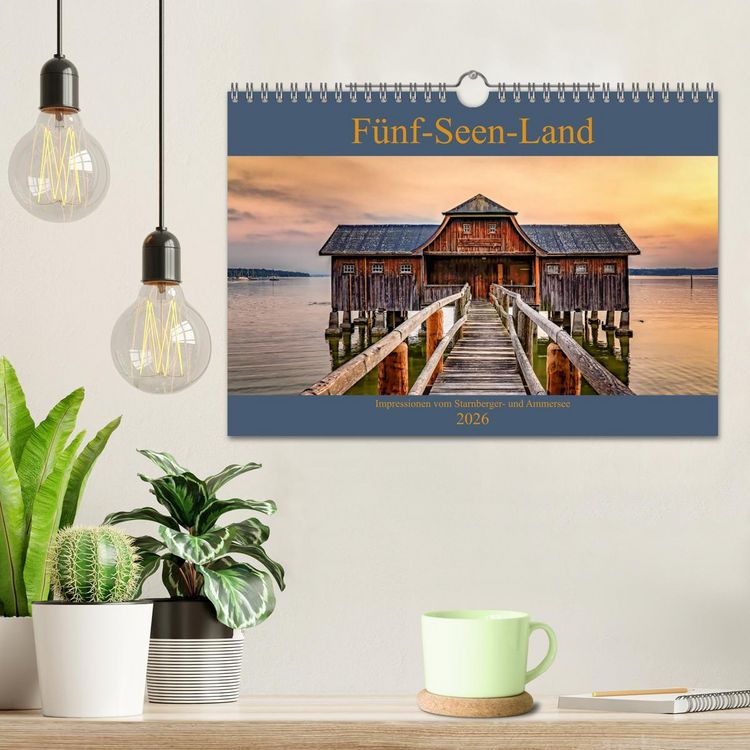 Produktbild: F&uuml;nf-Seen-Land (Wandkalender 2026 DIN A4 quer), CALVENDO Monatskalender