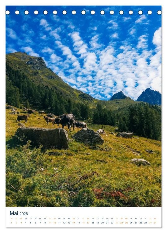 Produktbild: Sommer in &Ouml;sterreich - sonnige Tage in den Bergen (Tischkalender 2026 DIN A5 hoch), CALVENDO Monatskalender