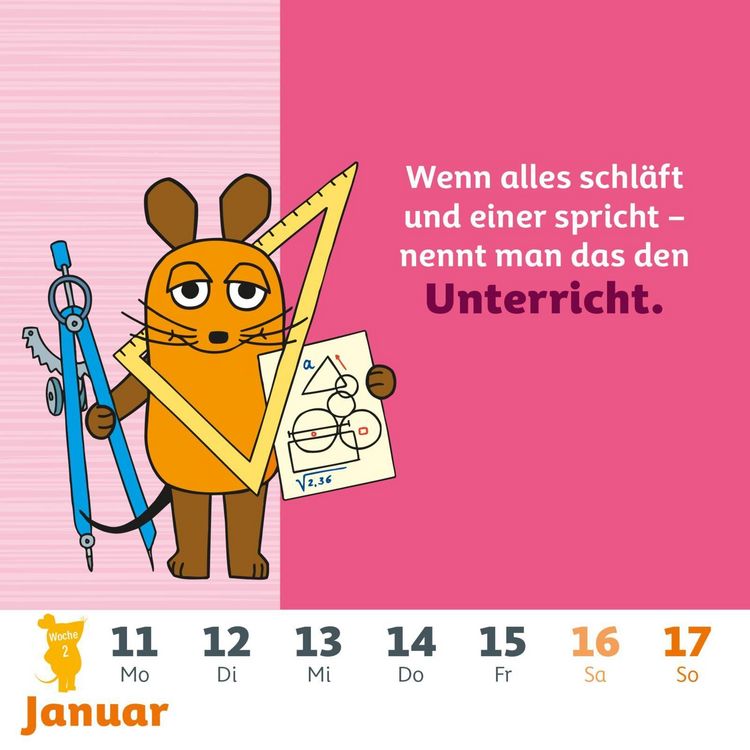 Produktbild: Der Kalender mit der Maus - Postkartenkalender 2027