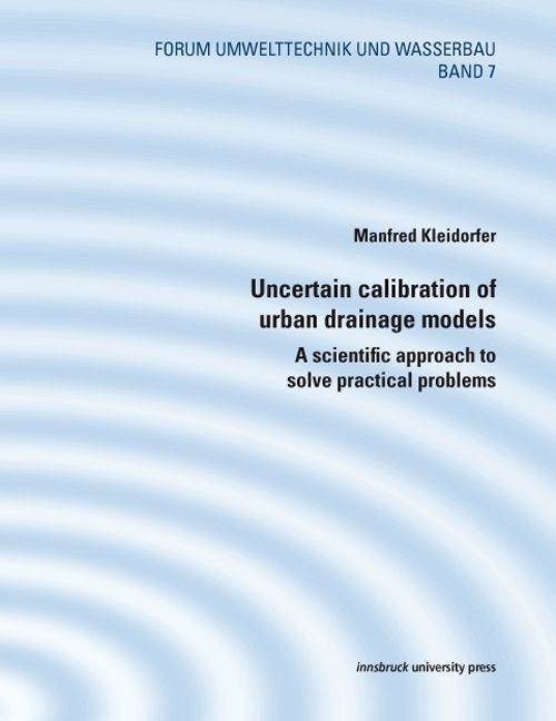 Produktbild: Uncertain calibration of urban drainage models