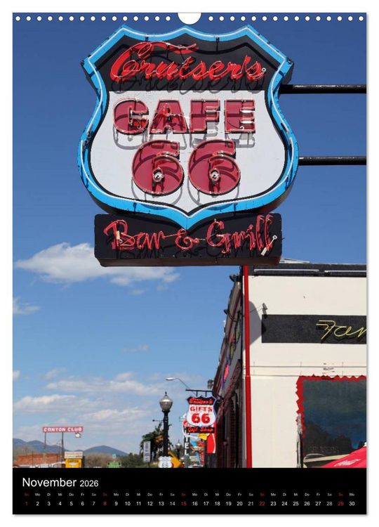 Produktbild: Route 66 (Wandkalender 2026 DIN A3 hoch), CALVENDO Monatskalender
