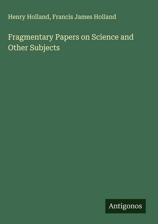 Produktbild: Fragmentary Papers on Science and Other Subjects