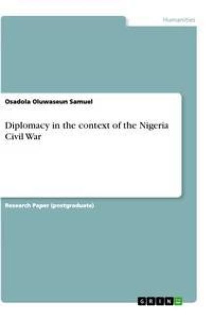 Produktbild: Diplomacy in the context of the Nigeria Civil War