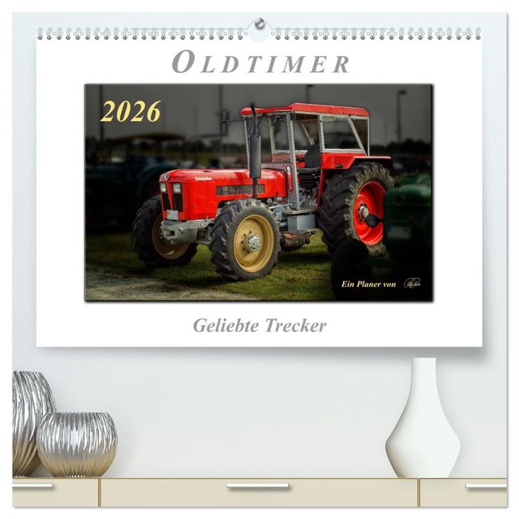 Produktbild: Oldtimer - geliebte Trecker (hochwertiger Premium Wandkalender 2026 DIN A2 quer), Kunstdruck in Hochglanz