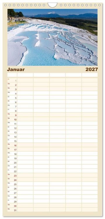 Produktbild: Familienplaner 2027 - Landschaften der T&uuml;rkei mit 5 Spalten (Wandkalender, 21 x 45 cm) CALVENDO