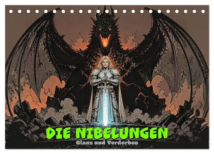 Produktbild: Die Nibelungen: Glanz und Verderben (Tischkalender 2027 DIN A5 quer), CALVENDO Monatskalender