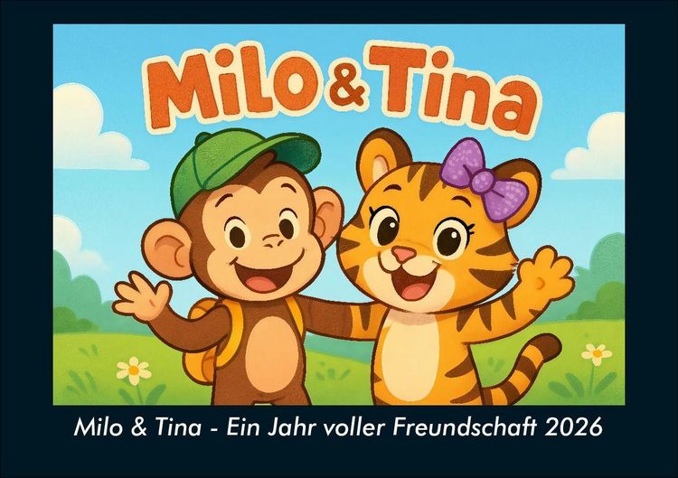 Produktbild: Milo & Tina - Ein Jahr voller Freundschaft 2026 Fotokalender DIN A5