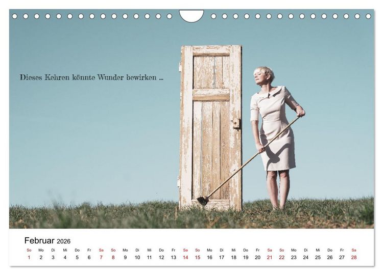 Produktbild: RAUSGEPUTZT UND GLATTGESPIEGELT (Wandkalender 2026 DIN A4 quer), CALVENDO Monatskalender