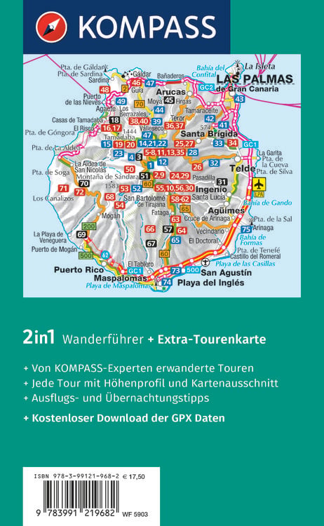 Produktbild: KOMPASS Wanderf&uuml;hrer Gran Canaria, 75 Touren
