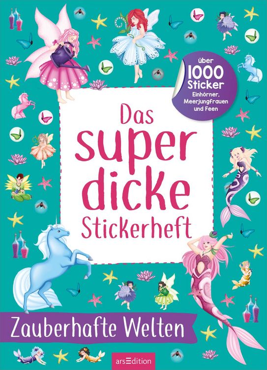Produktbild: Das superdicke Stickerheft &ndash; Zauberhafte Welten