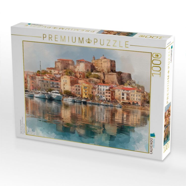 Produktbild: CALVENDO Puzzle Calvi, Corsica, Frankreich | 1000 Teile Lege-Gr&ouml;&szlig;e 64x48cm Foto-Puzzle f&uuml;r gl&uuml;ckliche Stunden