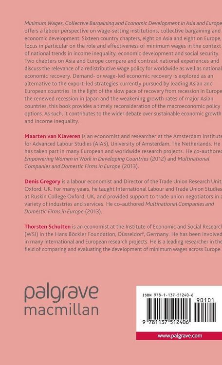 Produktbild: Minimum Wages, Collective Bargaining and Economic Development in Asia and Europe