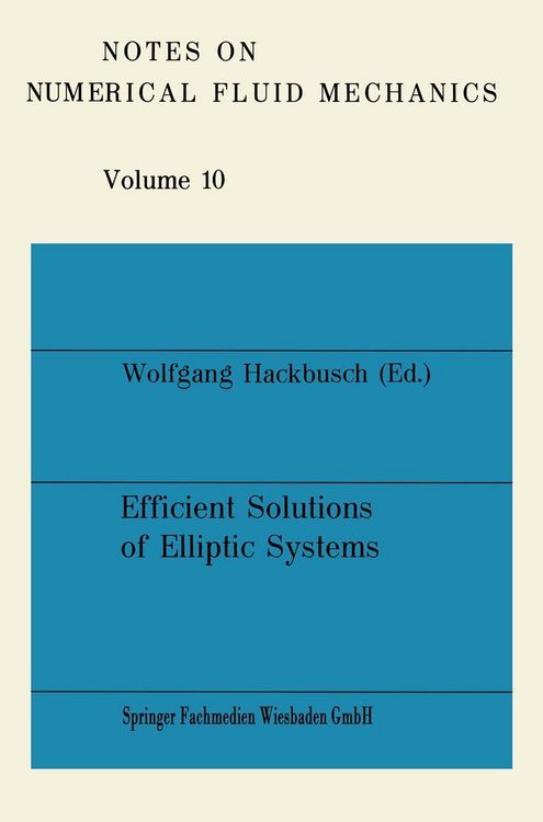 Produktbild: Efficient Solutions of Elliptic Systems