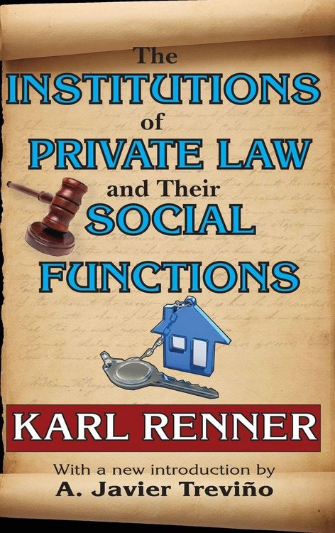 Produktbild: The Institutions of Private Law and Their Social Functions