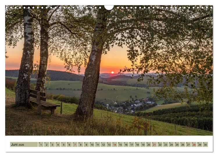 Produktbild: Sauerland - Land der tausend Berge (Wandkalender 2026 DIN A3 quer), CALVENDO Monatskalender