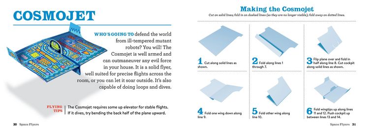 Produktbild: Space Flyers Paper Airplane Book