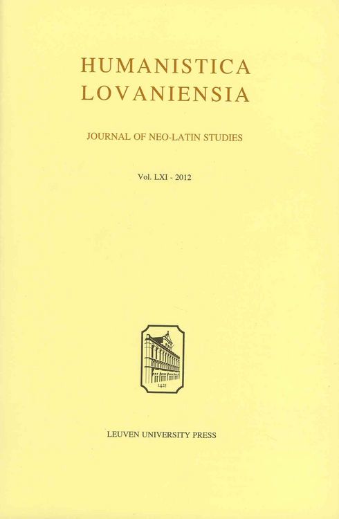 Produktbild: Humanistica Lovaniensia, Volume LXI - 2012