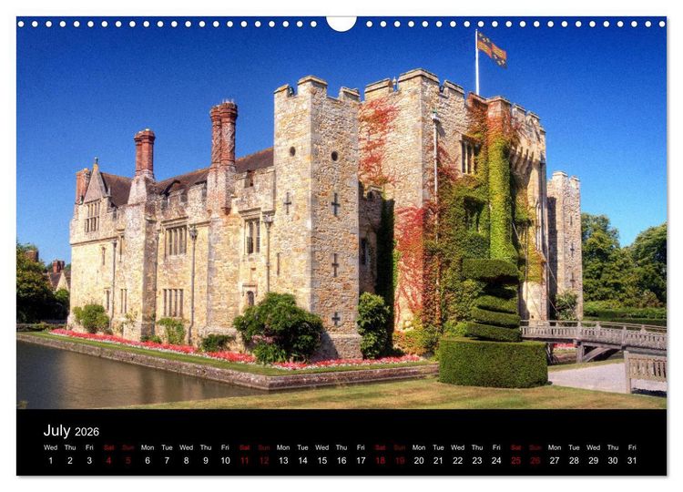 Produktbild: Castles of Kent and Sussex (Wall Calendar 2026 DIN A3 landscape), CALVENDO 12 Month Wall Calendar