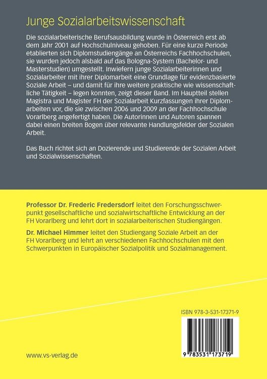 Produktbild: Junge Sozialarbeitswissenschaft