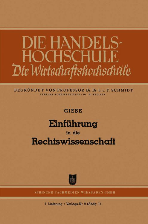 Produktbild: Einf&uuml;hrung in die Rechtswissenschaft