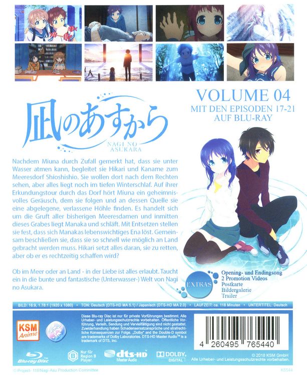 Produktbild: Nagi No Asukara - Volume 4: Episode 17-21